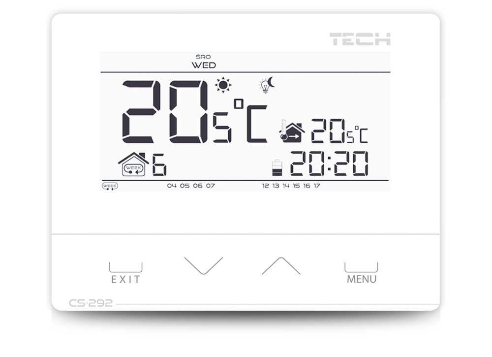 Pokojový termostat TECH ST-292 V3 CS  