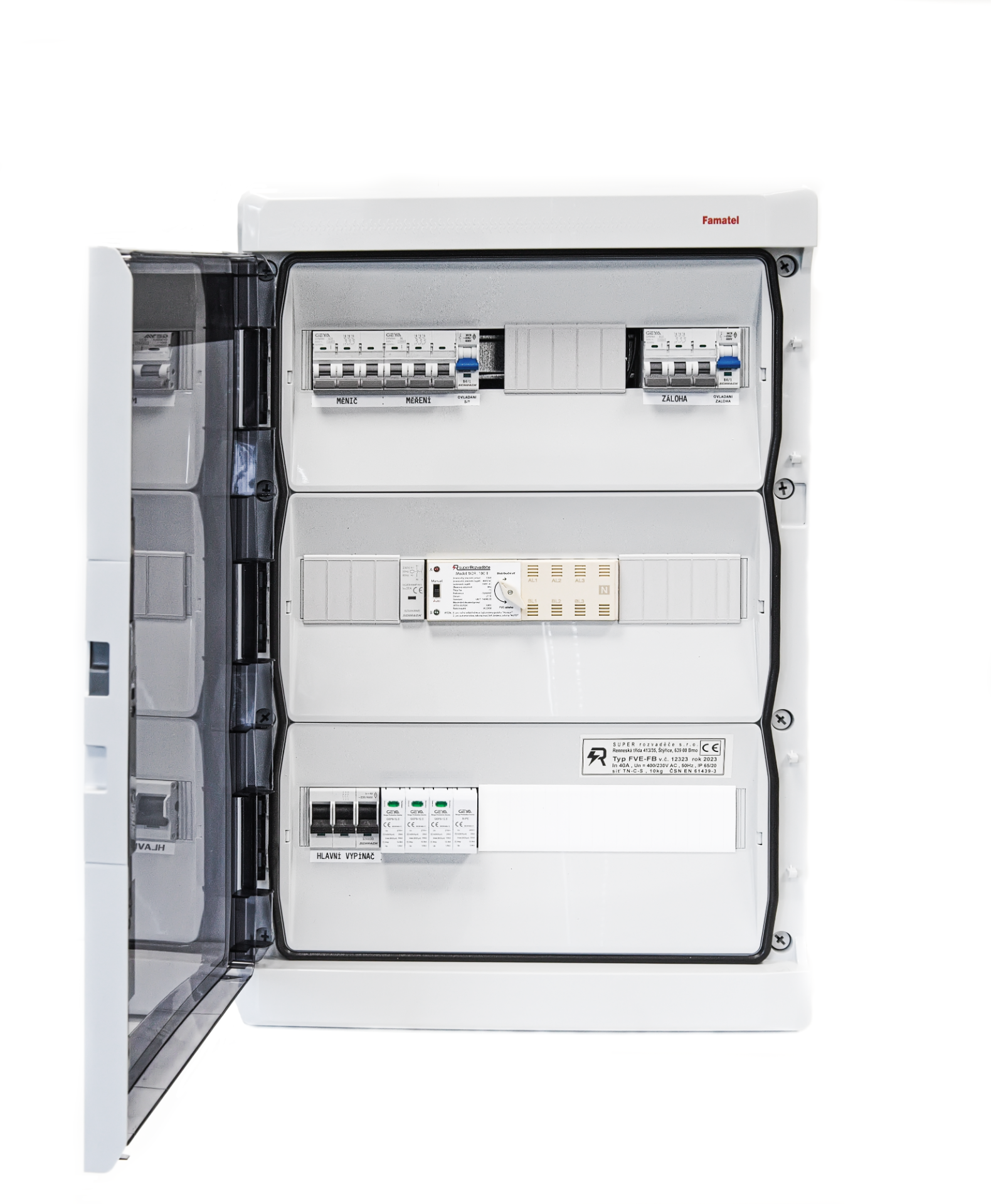 AC FullBackUp Rozvaděč pro SOLAX 15 kW, T1+T2
